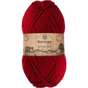 Příze Příze Melange Wool, K2117, červená vínová