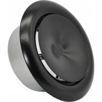 Ventil Paneir Kovový talířový ventil PDVS černý přívodní 125 mm