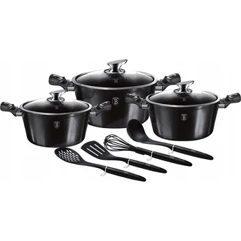 Sada nádobí Sada hrnců Berlinger Haus Carbon Pro hliníková 10 ks