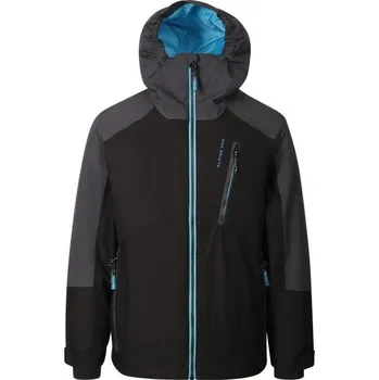Dívčí bunda Dětská lyžařská bunda ALPINE PRO EDEFO 140/146 Černá, Šedá, Modrá