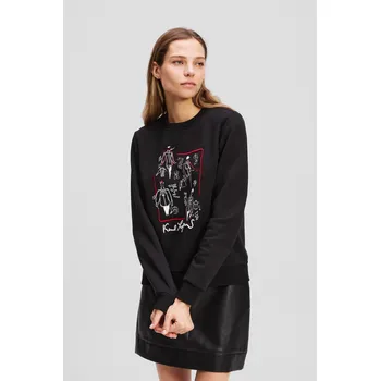 Dámská mikina MIKINA KARL LAGERFELD KARL SERIES SWEATSHIRT BLACK