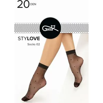 Dámské ponožky Gatta Stylové 02 20 den moka Univerzální