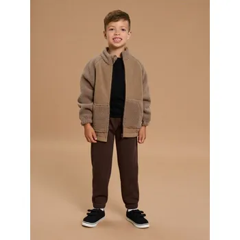 Chlapecké kalhoty Sinsay - Kalhoty joggers - tmavě hnědá - 368FC-89X - 368FC-89X-110