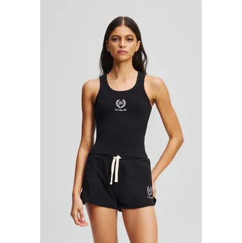 TOP KARL LAGERFELD HOTEL KARL CREST TANK TOP BLACK