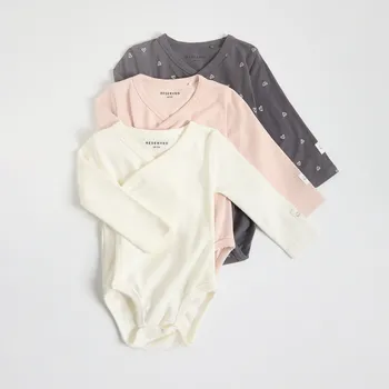 Kojenecký body Reserved - Sada 3 bavlněných body - tmavě šedá - 808GK-90X - 808GK-90X-80