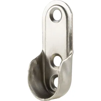 Nábytkové kování Strong Držák šatní tyče oválné zinek 15x30 mm chrom