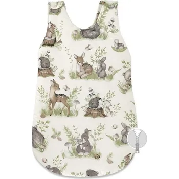 Spací pytel pro miminko Miminu Spací vak 70 cm, Pohoda v lese NATURAL - ecru