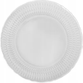 Talíř Mělký jídelní talíř Ćmielów Sofia Bílá 28 cm