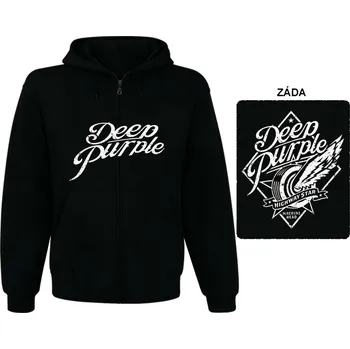 Pánská mikina Deep Purple - mikina s kapucí a zipem 2