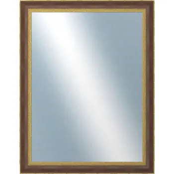 Zrcadlo DANTIK - Zrcadlo v rámu 70x90 | ZVRATNÁ červenozlatá plast