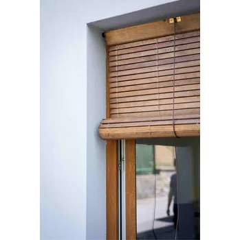 Roleta Vingo Dřevěná roleta do okna 100 x 100 cm hnědá