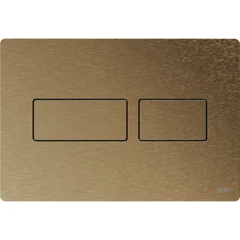 Splachovací tlačítko TECEsolid - Kovové ovládací tlačítko pro WC, kartáčovaný bronz 9240444