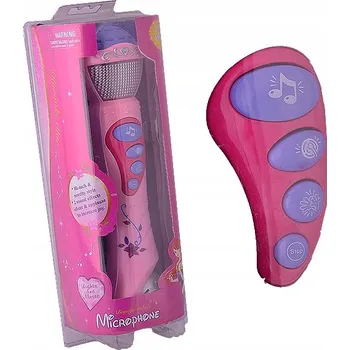 Mikrofon SVÍTÍCÍ KARAOKE MIKROFON 2 ZVUKOVÉ EFEKTY APLAUS