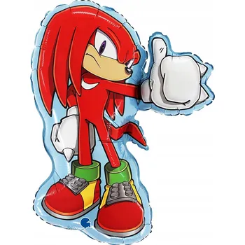 Balónek Fóliový balónek Sonic – Knuckles, 66 cm, 50 x 54 cm