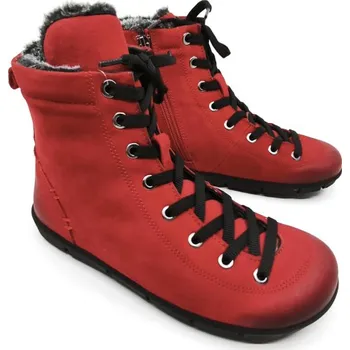 Dámská zimní obuv Wild Barefoot Red Nubuck EUR 39