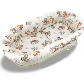 košík pro miminko 3D sada do koše, kočárku - bavlna, Friends time - latte