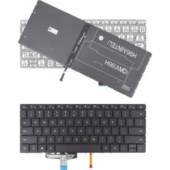 Náhradní klávesnice pro notebook KLAWIATURA HUAWEI 13 WRT-W19 WRTW29 LED PCALL
