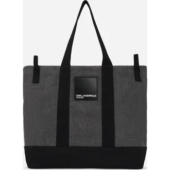 Kabelka TAŠKA KARL LAGERFELD JEANS KLJ XL SHOPPER DENIM WASHED BLACK