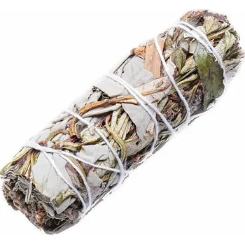 Aroma lampa Šalvěj bílá a yerba santa vykuřovací svazek 10 cm cca 10 cm