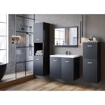 Koupelnový nábytek Sestava koupelnového nábytku Etna Malo 5 dílná, černá