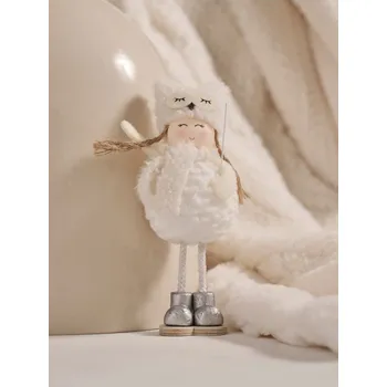 Vánoční dekorace Sinsay - Vánoční dekorativní figurka ve tvaru andílka - sříbrná - 813FP-SLV - 813FP-SLV-ONE