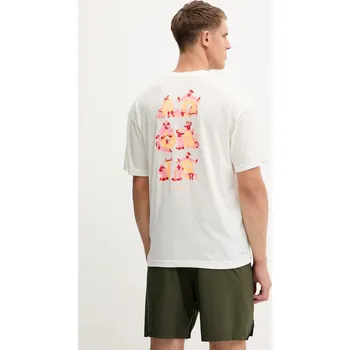 Pánská móda Tréninkové tričko adidas Performance GFX KC5862 béžová 01A, vel. S