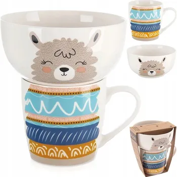 Sada PRO DĚTI na pití a jídlo: hrnek, miska, talíř – ideální jako dárek