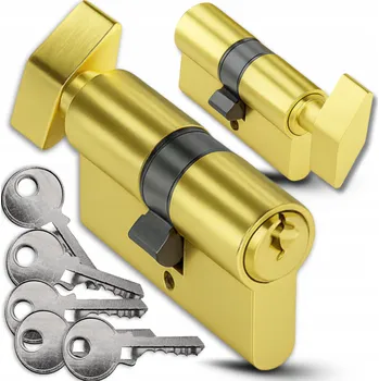 Vložka do dveří ZÁMEK VLOŽKA CYLINDRICKÁ VLOŽKA DO DVEŘÍ 30/30 3 KLÍČE