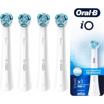 Elektrický zubní kartáček 4x hlavice Oral-B IO Ultimate Clean White bílá originální