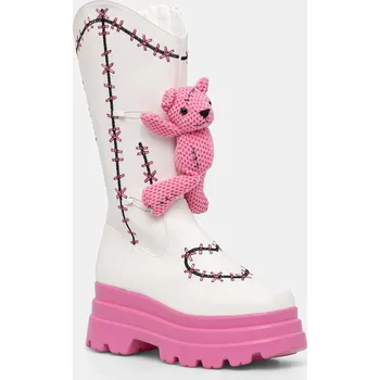 Dámské kozačky Kozačky Koi Footwear dámské, bílá barva, na platformě, lehce zateplené, SWD-75 SWD.75 00A, EUR 40