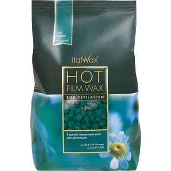 Tvrdý vosk pro bezpáskovou depilaci v kapkách ItalWax Azulen 500 g