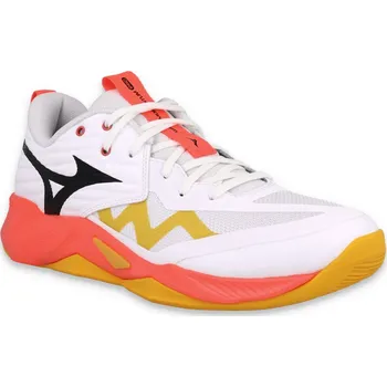 Pánská sálová obuv Mizuno Wave Momentum Pro V1GA254001 - white/fiery coral 2/citrus 40,5