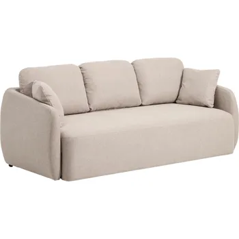 Pohovka Kave Home Béžová rozkládací pohovka Laira 218 cm
