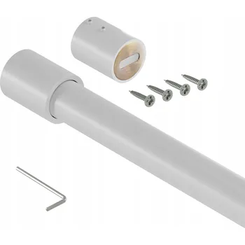 Šatní skříň Šatní tyč do skříně, průměr 25 mm, BÍLÁ, 200 cm, SMART