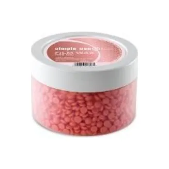 Přípravek na depilaci a epilaci simple use Depilační vosk zrnka - Dreamy Pink TiO2 - 400g