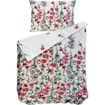 Povlečení Bierbaum Saténové povlečení Malva 140 × 200 / 70 × 90 cm