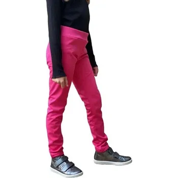 Dívčí kalhoty ADELLINO Dětské pružné softshellové legíny Adellino RŮŽOVÁ - 110