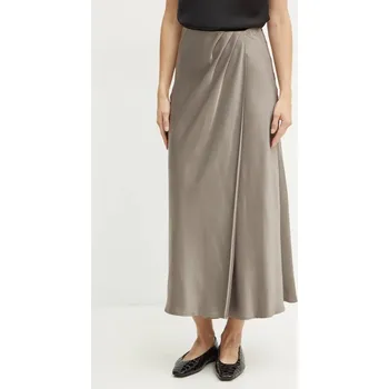 Dámská sukně Sukně Guess ANASTASIA hnědá barva, midi, W4BD56 WGIG2 W4BD56.WGIG2 98X, vel. M