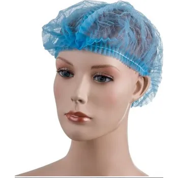 Jednorázová čepice z netkané textilie modrá, cena za balení 100ks