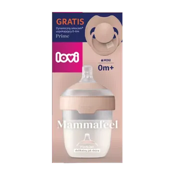 Kojenecká láhev Lovi Set láhev Mammafeel a dudlík Prime 0m+