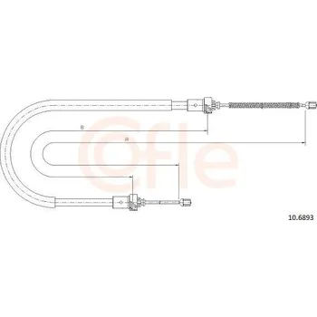 Auto-moto Tažné lanko, parkovací brzda COFLE 10.6893
