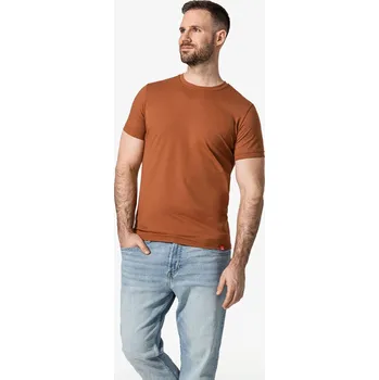 Pánské tričko CityZen - DAVOS Pánské tričko slim skořicové XXL