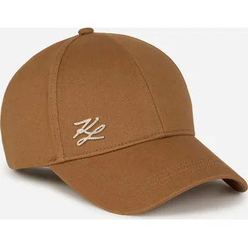 Klobouk KŠILTOVKA KARL LAGERFELD K/AUTOGRAPH PIN CAP CARAMEL