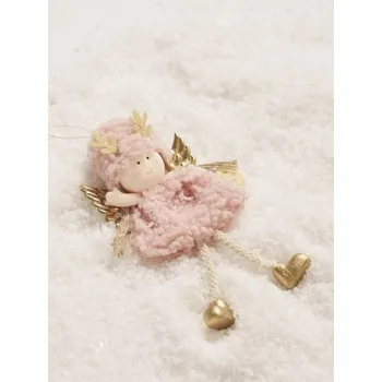 Vánoce Sinsay - Vánoční dekorace ve tvaru andílka - pastelová růžová - 817FP-03X - 817FP-03X-ONE