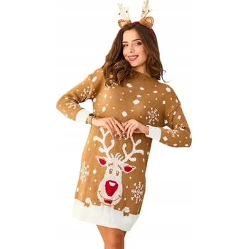 Dámské šaty Royalfashion šaty pro každodenní nošení, pletená, před kolena, univerzální velikost