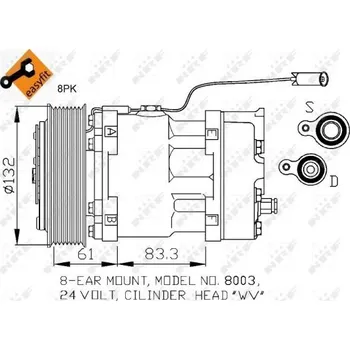 Kompresor klimatizace Kompresor klimatizace, 32753