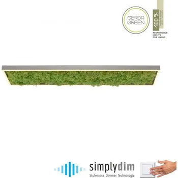 JUST LIGHT LED stropní svítidlo hranaté islandský mech do interiéru SimplyDim 3000K LD 15623-66