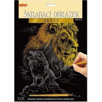 kreativní sada ArtLover Sada Škrabací obrázek - zlatý 20,3 x ...