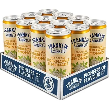 Limonáda Karton 12 ks F&S limonáda Bezinka plechovka 0,25l
