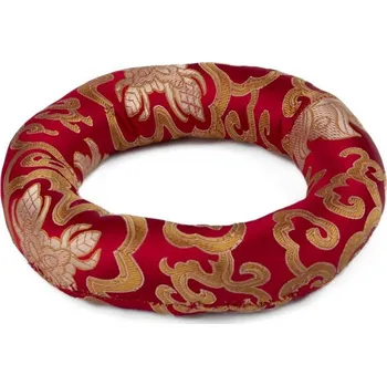 Perkuse Polštářek pod tibetskou mísu ø 14 cm červený (vhodný na mísu o průměru 18–20 cm)